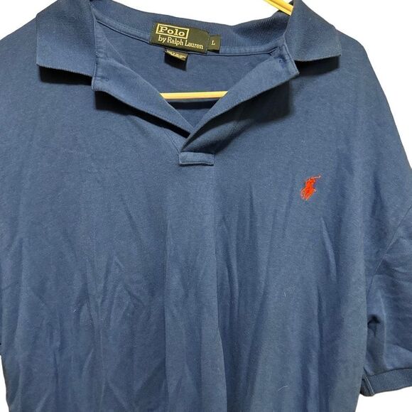 Men’s Polo by Ralph Lauren Blue Shirt Collar Size Large - Picture 3 of 4